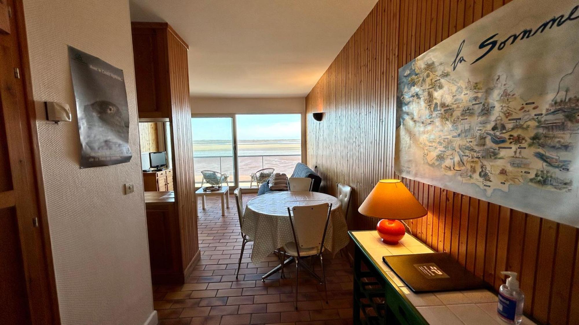 Studio avec balcon, vue panoramique sur la baie Le Crotoy Extérieur photo